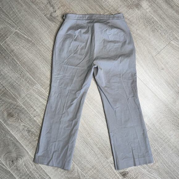 EILEEN FISHER Gray Stretch Ankle Straight Leg Casual Pant Women’s Pockets - Picture 7 of 8